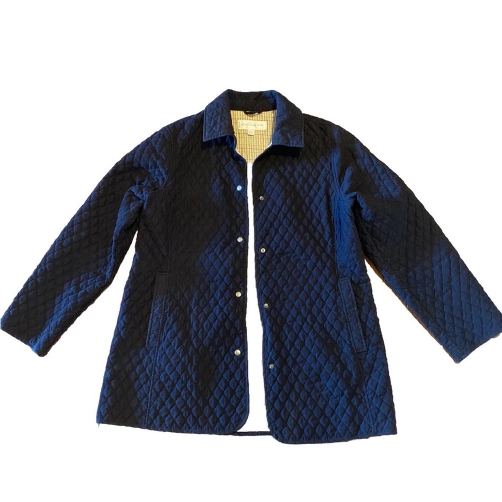 Vintage 90s Jones New York Black Quilted Chore/Barn Jacket Size L Large